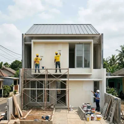 Pelaksanaan dan pengawasan renovasi rumah oleh kontraktor Tangerang